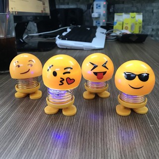 Combo 5 con lắc lò xo mặt cười có đèn