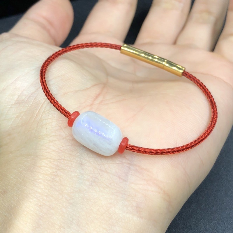 Lu Thống Moon/Mặt Trăng dây cáp cứng xịn xò - làm theo size tay từng người - Lu trắng ánh xanh