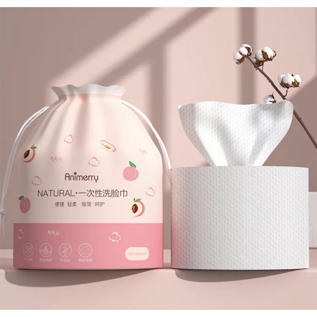 Khăn khô đa năng dùng 1 lần vải chất cotton mềm mại, khăn cuộn lau mặt Spa chuyên dụng lau khô, lau ướt