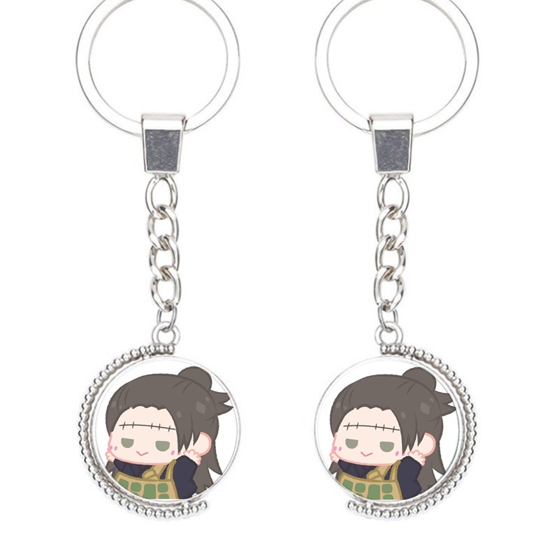 (Viền tròn) Móc khóa nhân vật JUJUTSU KAISEN VER TẬP THỂ DỤC anime chibi xinh xắn tiện lợi