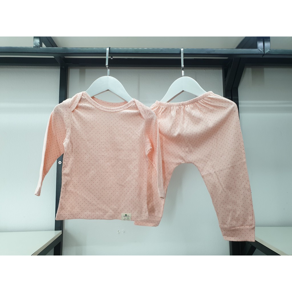[HOT SALE] Bộ Sơ Sinh vải dày Hàn Quốc dài tay LITIBABY Thời trang trẻ em dành cho bé trai, bé gái từ 3-36 tháng