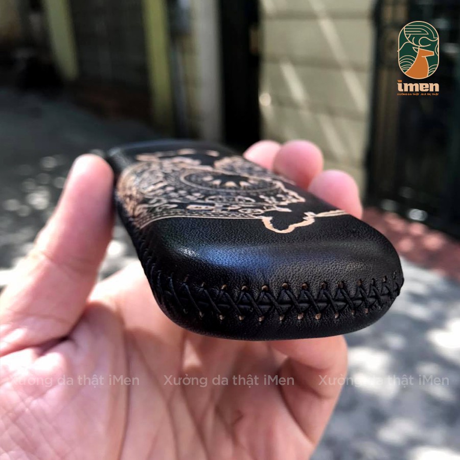 Bao da Nokia 8800 handmade hình trống đồng - Bảo hành 12 tháng