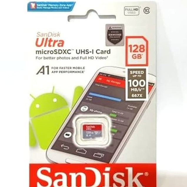 Thẻ Nhớ Sandisk Ultra Microsd 128gb 100mb / S