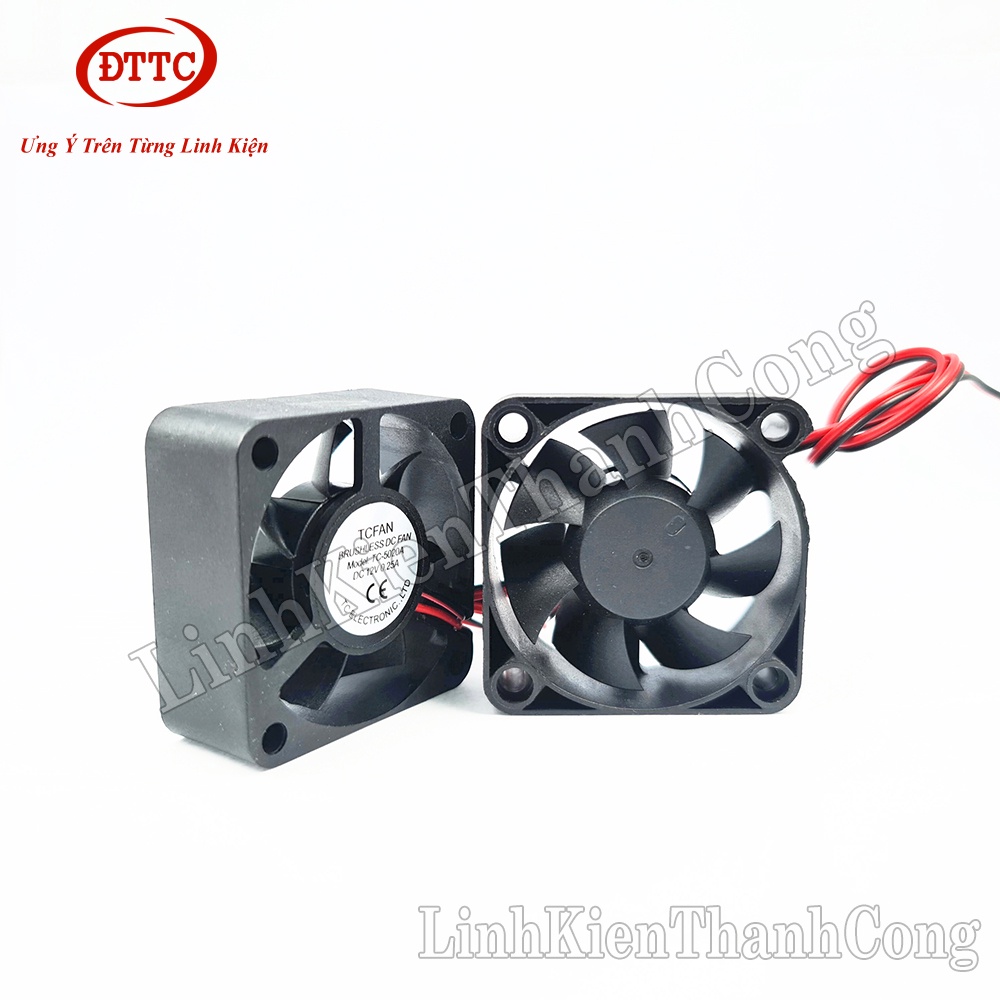 Quạt tản nhiệt 5020 5x5x2cm 12V 0.25A