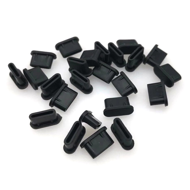Nút Bịt Cổng Sạc Type-C &amp; USB Bằng Silicon Chống Nước Chống Bụi Cho Điện Thoại Thông Minh Android