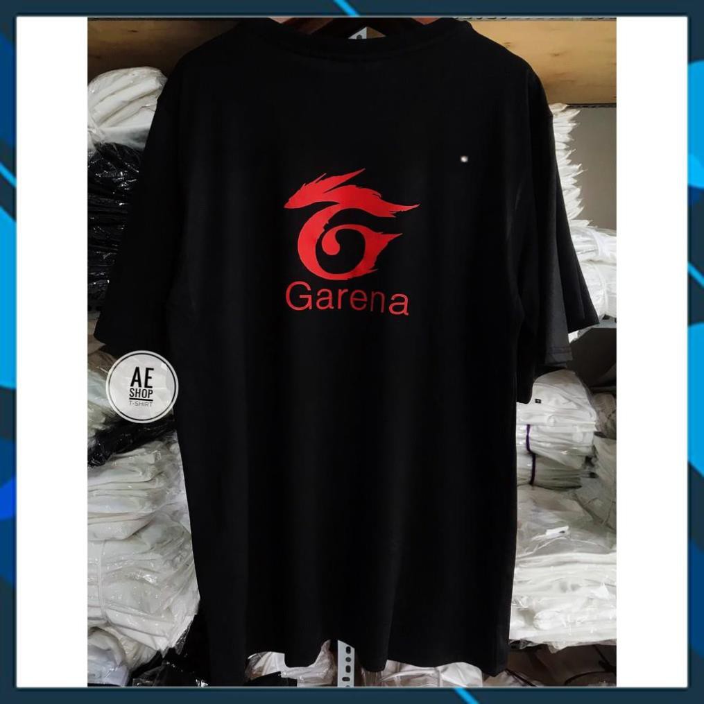 HOT SALE- Áo Thun Đen Trắng in hình Logo Game Garena