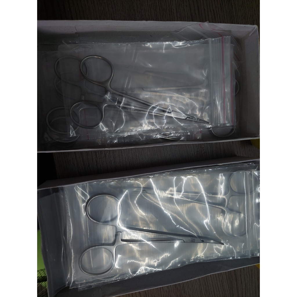 Kẹp mạch máu Halsted-mosquito cong và dài nhiều kích cỡ Hàng Chính Hãng 100%