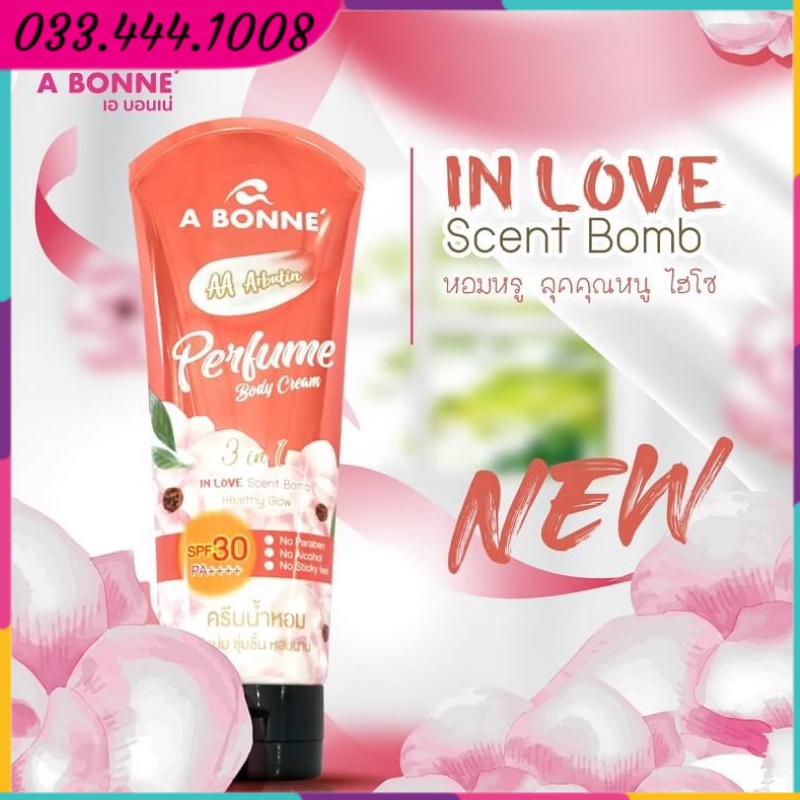 Kem dưỡng toàn thân trắng da chống nắng A Bonne Perfume Body Cream SPF 30 200g