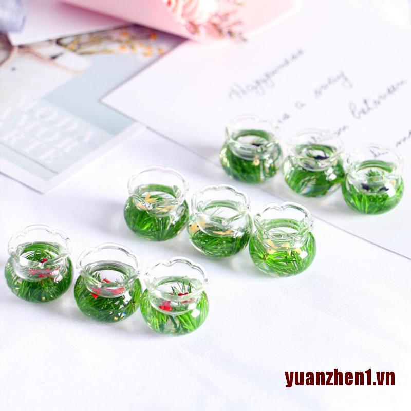 Hồ Cá Mini Bằng Thủy Tinh Dùng Trang Trí Nhà Búp Bê
