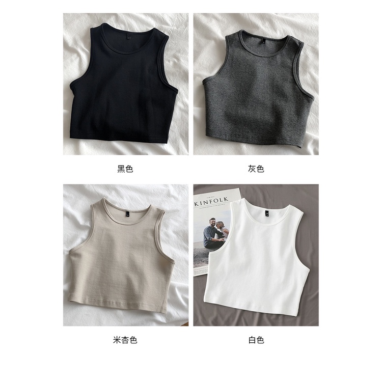 Áo Croptop Không Tay Lưng Cao Dáng Ôm Phong Cách Cổ Điển Thời Trang Mùa Hè Hàng Mới Dành Cho Bạn Nữ | BigBuy360 - bigbuy360.vn