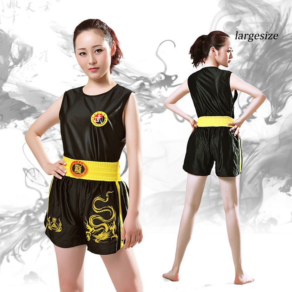 Bộ Áo Sát Nách + Quần Short Họa Tiết Rồng Tập Võ Taekwondo / Muay Thái Cho Nam Và Nữ