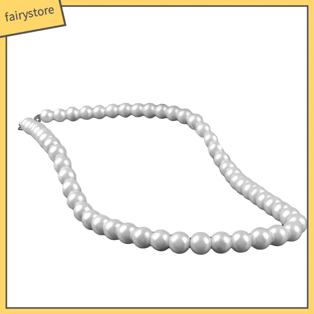 Vòng cổ xỏ hạt ngọc trai giả thiết kế đơn giản sang trọng cho nữ