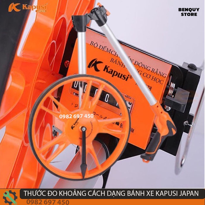 THƯỚC ĐO KHOẢNG CÁCH DẠNG BÁNH XE KAPUSI JAPAN - THƯỚC ĐO LĂN ĐƯỜNG NHẬT BẢN. BẢO HÀNH 6 THÁNG