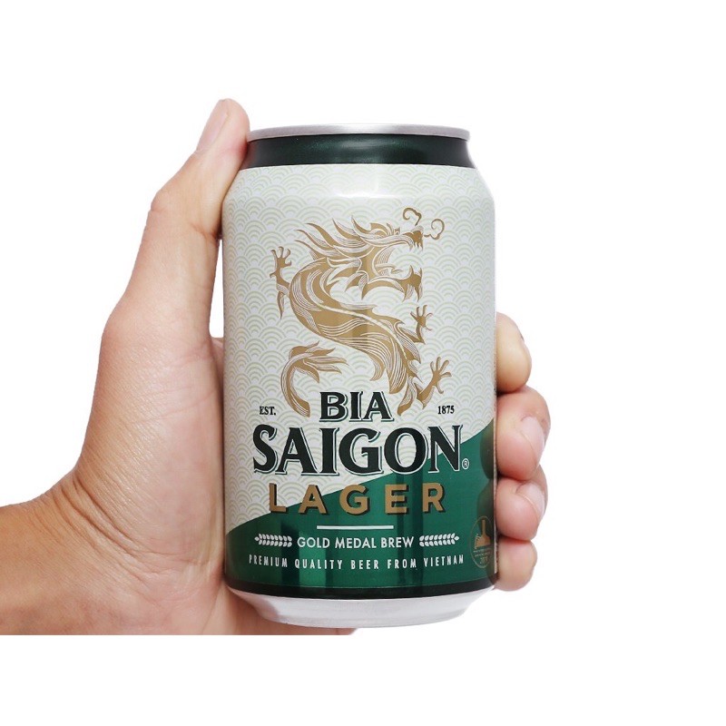 Bia Sài Gòn Lager (lẻ) lon 330ml date mới