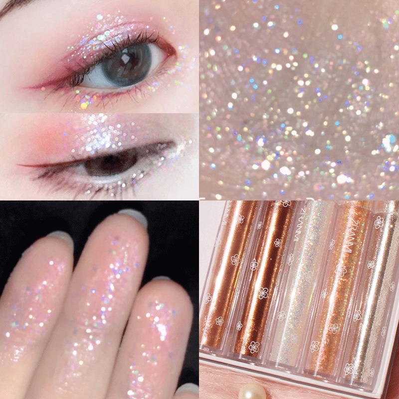 Phấn Mắt Dạng Lỏng Sắc Tố Cao Nhanh Khô 5 Màu Sắc Starlight