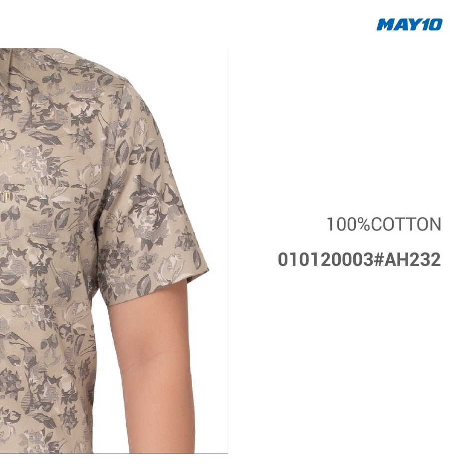 Áo sơ mi nam cộc tay dáng suông May 10 mã 010120003 màu AH232