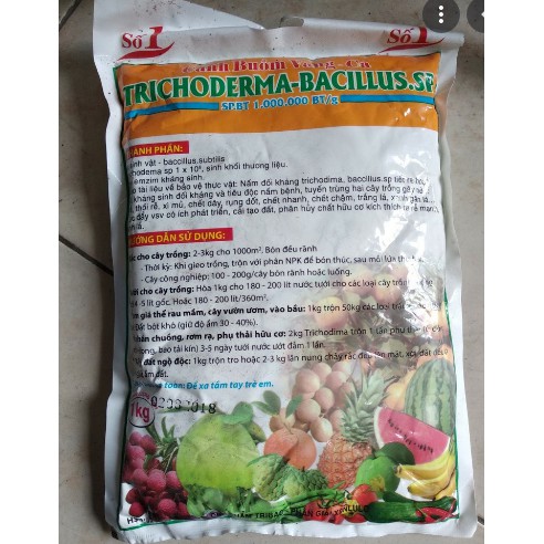 Nấm đối kháng Trichoderma 1kg - chế phẩm hữu cơ số 1 VN Cánh buồm vàng