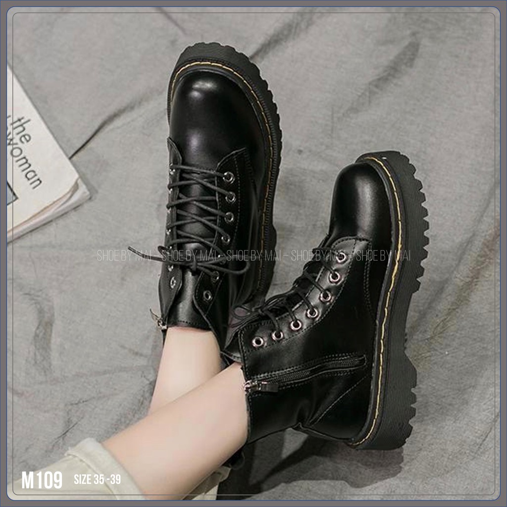 Giày boot nữ buộc dây M109 SHOEBYMAI