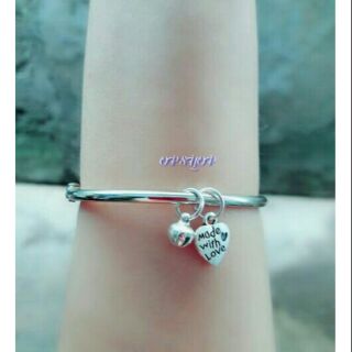 Kiềng tay inox tim