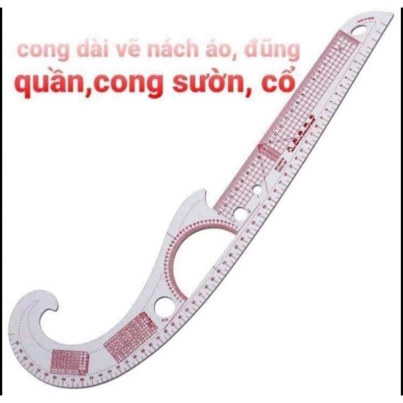 Thước Dẻo Vẽ Cong , Vẽ Đường Sườn, Đũng Quần, Vòng Cổ - Phụ Liêu May