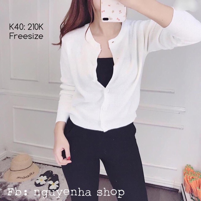 Áo khoác len cổ tròn hàng chuẩn tem mạc | BigBuy360 - bigbuy360.vn