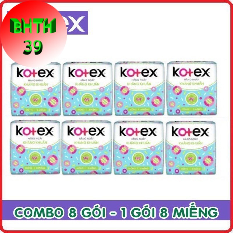 Lốc 8 gói Băng Vệ Sinh Kotex Hàng Ngày