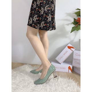 Giày cao gót da bóng - 1008