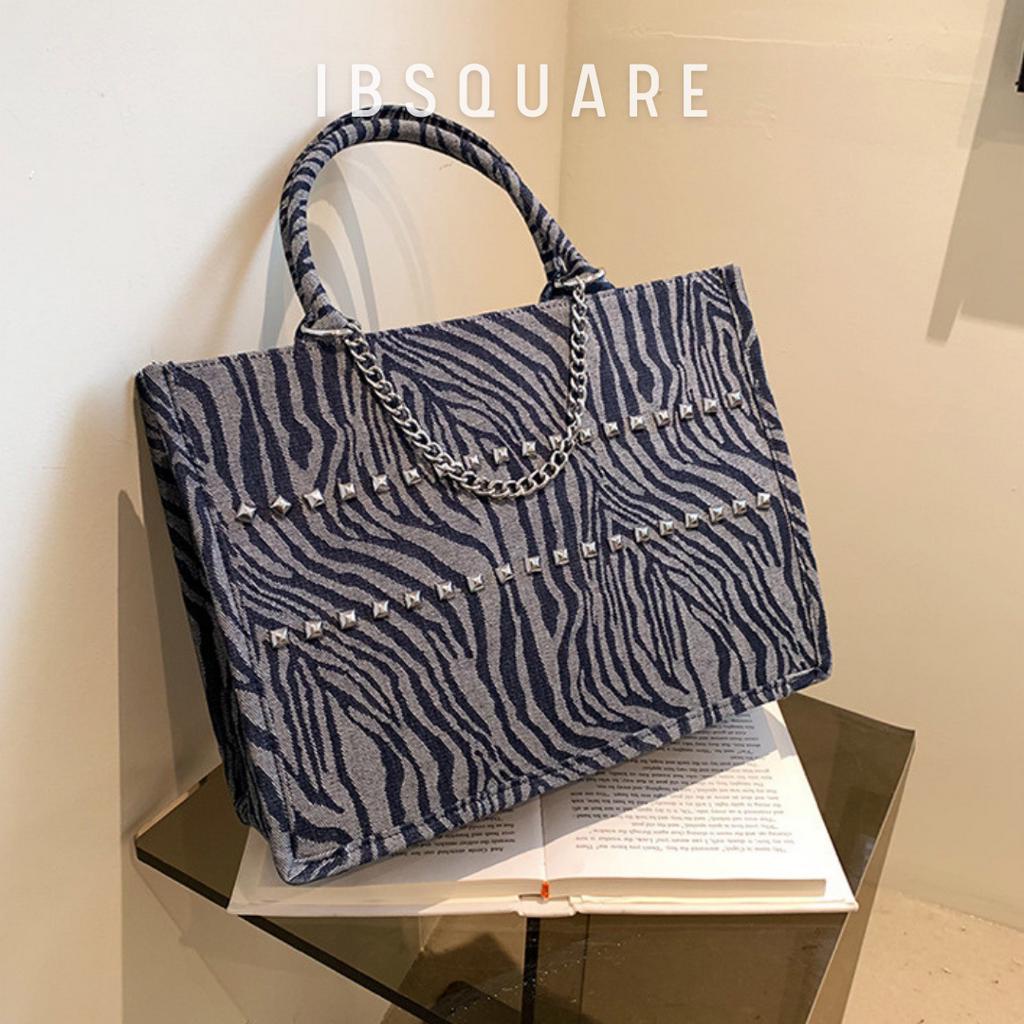 Túi Bản To IBSQUARE-TL1 Đựng Laptop máy tính macbook 15.6 inch phong cách y2k denim