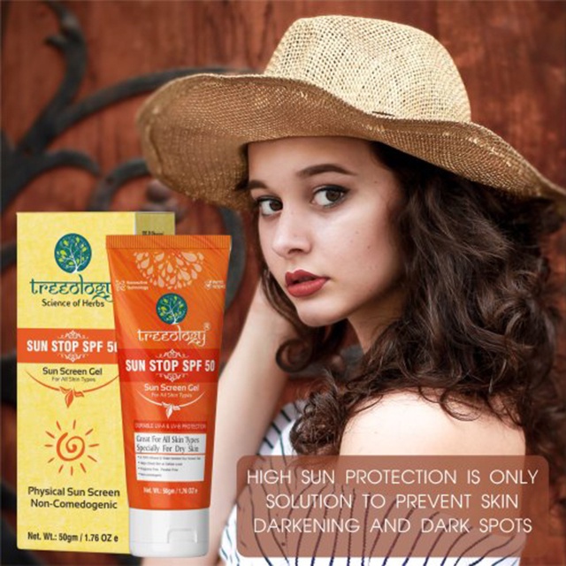 Kem Chống Nắng Treeology Phổ Rộng SPF50 Dùng Cho Mọi Loại Da, Đặc Biệt Da Khô - Treeology Sun Stop SPF 50