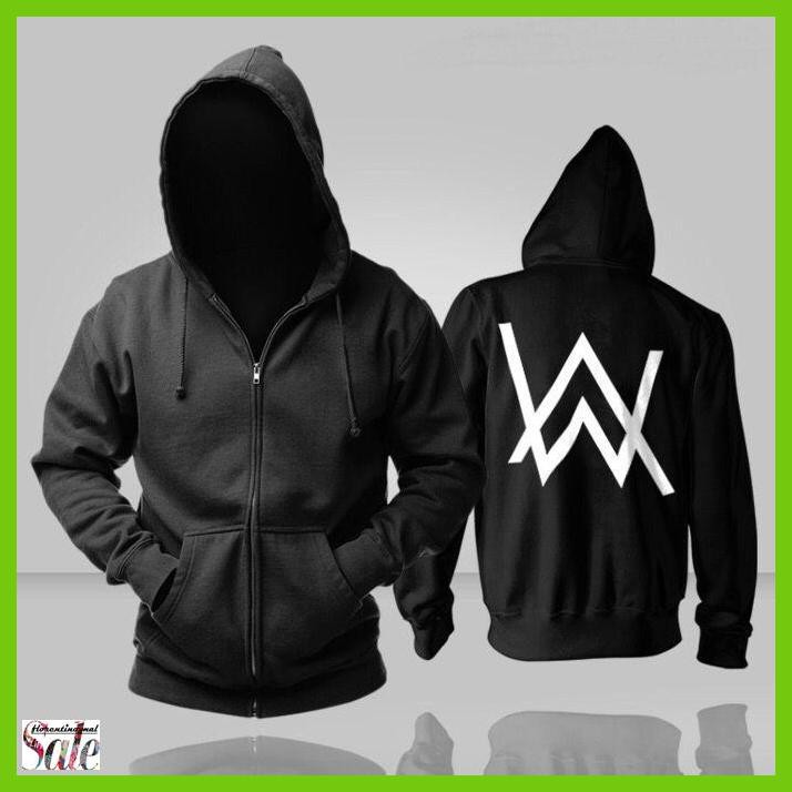 Áo Hoodie Dài Tay In Logo Alan Walker