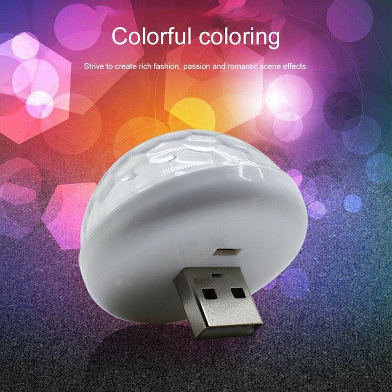 Đèn LED nhiều màu đầu usb trang trí xe hơi độc đáo