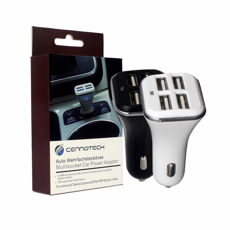 Củ Sạc Ô Tô/Củ Sạc Ô Tô/Cáp Sạc Ô Tô Tiết Kiệm 4USB Micro