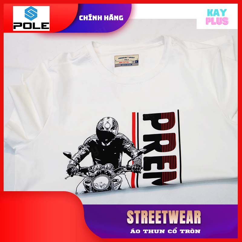Áo thun Nam &amp; Nữ cổ tròn POLE - Vintage 01
