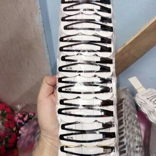 5 cặp kẹp tách trơn đen loai đại 7cm (10 cái)