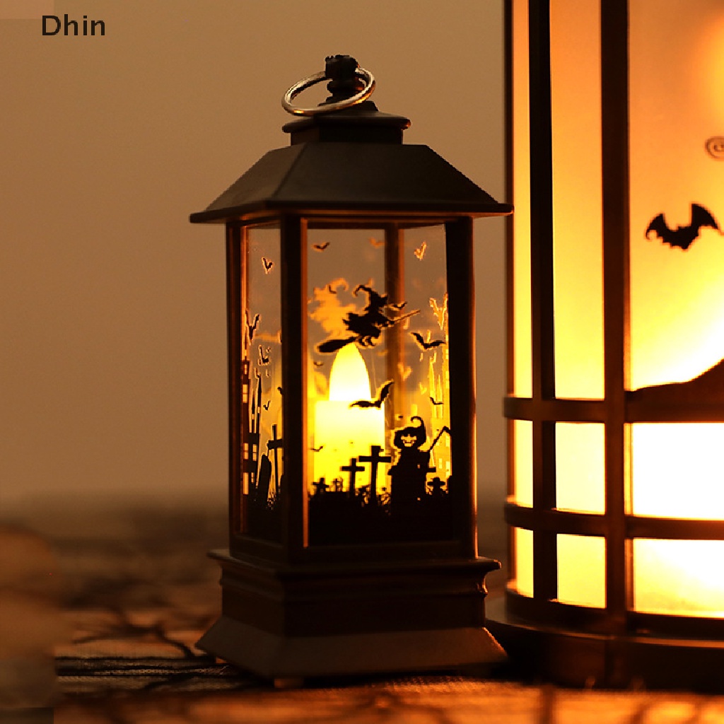 Dây Đèn LED Hình Quả Bí Ngô Lâu Đài Cổ Điển Treo Trang Trí Tiệc Halloween