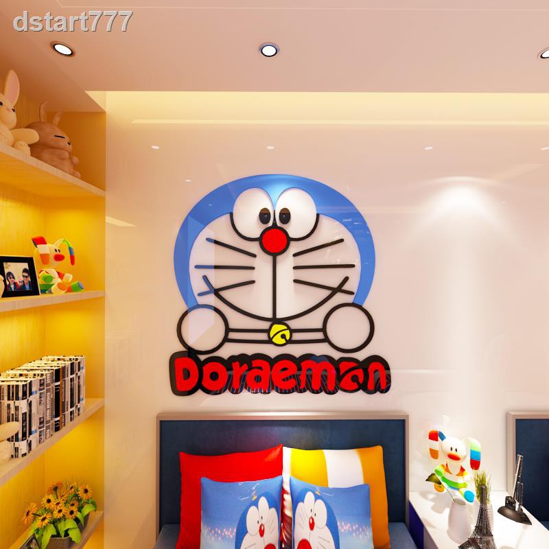 Sticker Dán Tường Hình Doraemon 3d Xinh Xắn