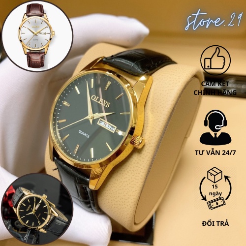 Đồng Hồ Nam, Đồng Hồ Nam Olevs Cao Cấp Dây Da Đẹp Chính Hãng
