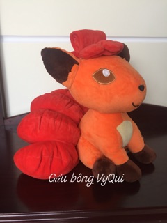 Gấu bông pokemon cáo 6 đuôi Vulpix lửa 35-43cm