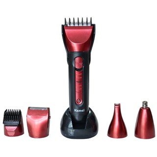 Tông đơ KeMei 8058 đỏ đen -AL