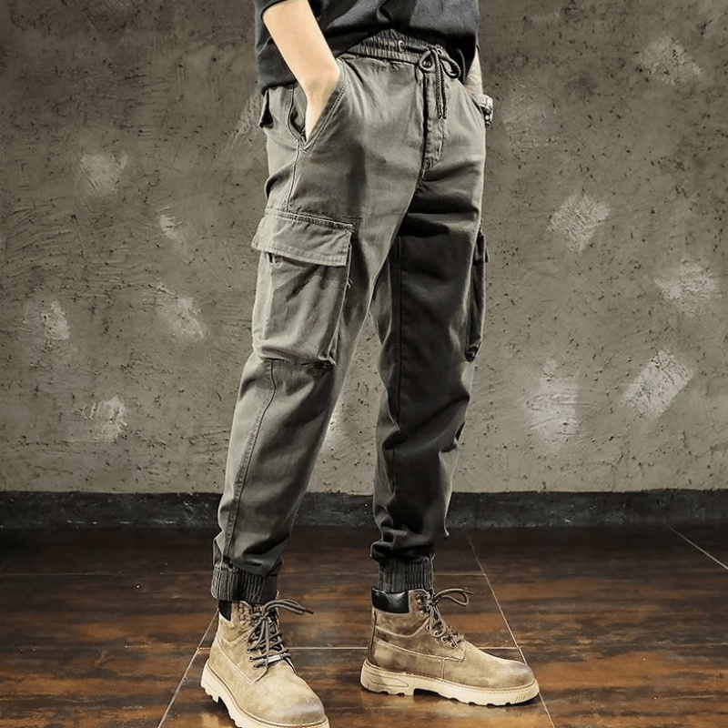 Quần Dài Nhiều Túi Phong Cách Hip Hop Đường Phố Nhật Bản Cỡ Lớn M-5XL Cho Nam