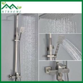 Sen Cây Tắm Đứng vuông nóng lạnh chất liệu inox 304 cao cấp, củ sen nặng 2.6kg