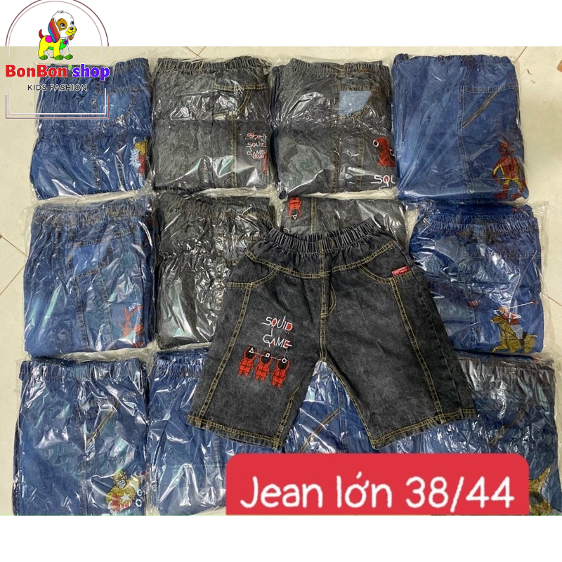 Quần bò đùi cho bé trai 6 tuổi, quần jen đùi cho bé trai size 20-32kg