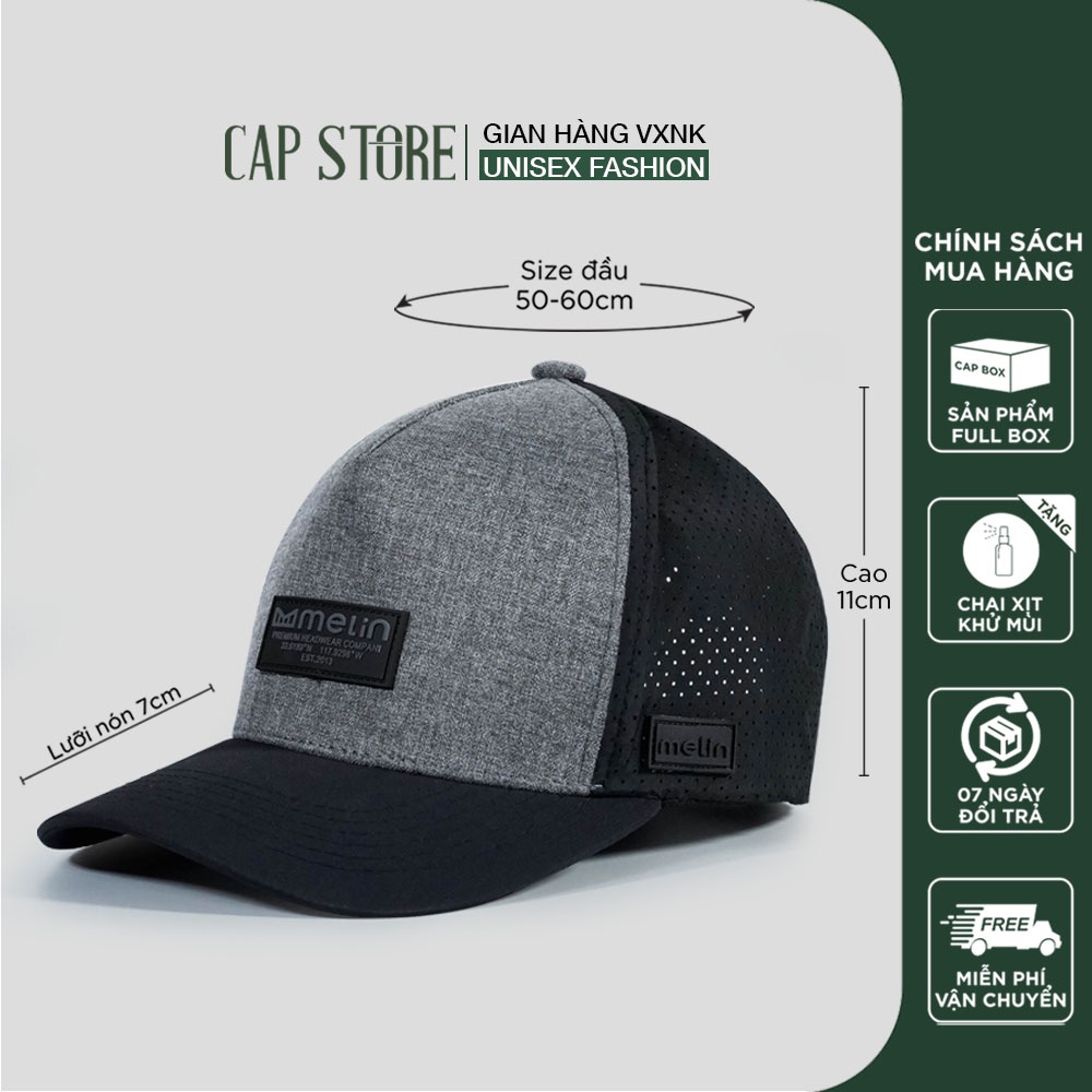 Nón lưỡi trai lưới - Mũ kết nam nữ logo thêu 3D full box form thời trang unisex kèm chai xịt vệ sinh mũ nón Capstore
