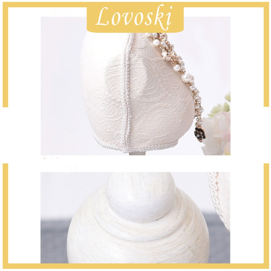 Giá Đỡ Trưng Bày Vòng Cổ / Vòng Tay / Dây Chuyền Bằng Gỗ Phối Ren