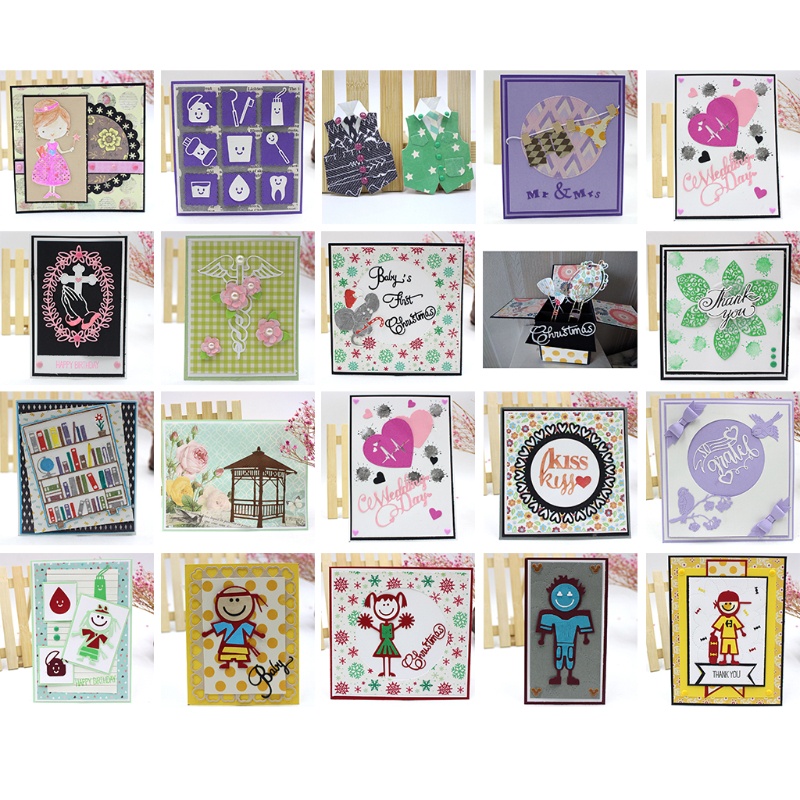 Khuôn Cắt Giấy Kim Loại Hình Trái Tim Xinh Xắn