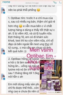 Men vi sinh Optibac tím cho phụ nữ