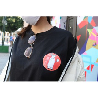 Áo thun Bamboo Buffalo Tee - Black - Unisex