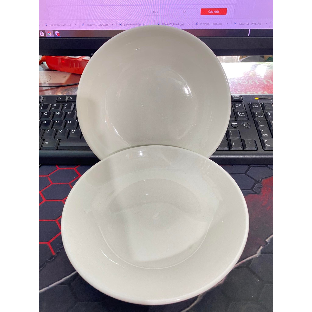 Set 2 dĩa sứ 7in cao cấp 18cm hkm Unilever - giao ngẫu nhiên