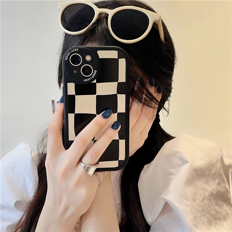 Ốp Điện Thoại Silicon Dẻo In Hình May Mắn Chống Sốc Cho Iphone 11 12 13 Promax X XS XR XSMAX 7 / 8 Plus