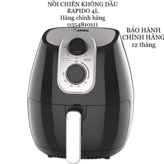 Nồi chiên không dầu Rapido Dung tích 4L - 5L